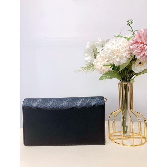 COACH C4208 ANNA WOMEN'S FOLDOVER CROSSBODY CLUTCH DENIM - Picture 2 of 8